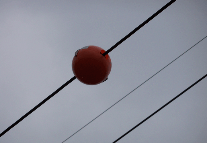 高壓導(dǎo)線(xiàn)危險(xiǎn)安全警示球